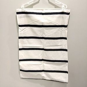 Ikea black & white striped pillow sham/cover